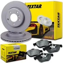 TEXTAR BREMSSCHEIBEN 298mm + BELÄGE VORNE passend für LAND ROVER DEFENDER Günstig