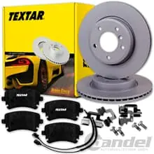 Finale Aktion TEXTAR BREMSSCHEIBEN 335mm + BELÄGE HINTEN für VW PHAETON 3D Baujahr 2002 - 2016