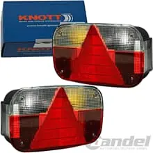 2x KNOTT HECKLEUCHTE RÜCKLEUCHTE RÜCKLICHT MULTIPOINT 3 mit Bajonett + SML Beliebt