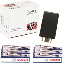 ASTEMO HITACHI STEUERGERÄT+BOSCH GLÜHKERZEN für AUDI A4 A6 Q5 Q7 VW TOUAREG 2.7- Begrenztes Angebot