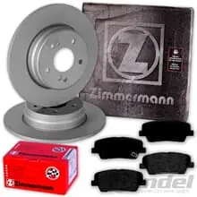 ZIMMERMANN BREMSSCHEIBEN 302mm + BELÄGE HINTEN passend für HYUNDAI SANTA FE 3 DM Beliebt
