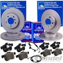ATE BREMSSCHEIBEN + BELÄGE VORNE + HINTEN passend für BMW 5er E34 Limo + Touring Aktuell