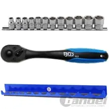BGS KNARRE RATSCHE HEBELUMSCHALTKNARRE+NUSS-SET+HALTESCHIENE SW 8-19mm 3/8" ZOLL Nur Für Kurze Zeit