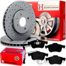 Zimmermann gelochte BREMSSCHEIBEN 305mm + BELÄGE VORNE für ALFA GIULIETTA 940 Nur Heute