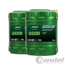 2x 20L FANFARO GSX 50 20W-50 UNIVERSAL MOTORÖL passend für BENZINER + DIESEL Direktkauf