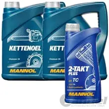 Sofort Bestellen 2x4L SÄGEKETTENÖL KETTENÖL HAFTÖL + 1L 1000ML 2-TAKT PLUS MISCHÖL