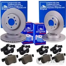 Top-Preis ATE BREMSSCHEIBEN + BELÄGE VORNE + HINTEN passend für FORD GALAXY + S-MAX