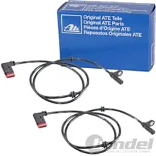 2x ATE ABS-SENSOR, RADDREHZAHL HINTERACHSE für MERCEDES C-KLASSE W204 S204 C204 Zertifiziert