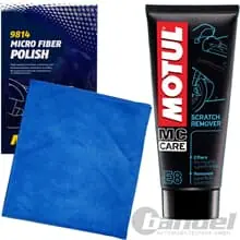 MOTUL E8 KRATZER-ENTFERNER 100ml + POLIERTUCH für HELME MOTORRAD-VERKLEIDUNG uvm Heißes Angebot
