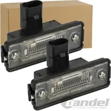Angebot 2x KENNZEICHENLEUCHTE BEIDSEITIG passend für VW GOLF 4+5 LUPO POLO 86C 9N