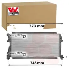 VAN WEZEL Kühler, Motorkühlung 58002340 Heißes Angebot