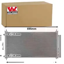 Neue Kollektion VAN WEZEL Kondensator, Klimaanlage 53005406