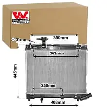 VAN WEZEL Kühler, Motorkühlung 53002663 Neue Ware