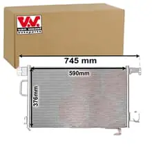 VAN WEZEL Kondensator, Klimaanlage 30005435 Nur Heute