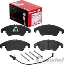 1x BREMBO BREMSBELAGSATZ SET VORNE passend für AUDI A6 4G A7 4G Q5 8R Billig