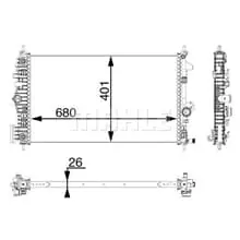 MAHLE Kühler, Motorkühlung CR 927 000P Direktkauf