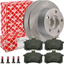 FEBI BREMSSCHEIBEN Ø245mm+BELÄGE HINTEN passend für AUDI 100 A6 C4 + AVANT Expressversand