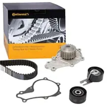 Markenprodukt CONTINENTAL CONTITECH ZAHNRIEMEN-SATZ + WASSERPUMPE passend für CITROËN C1 C2 C3