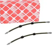 2X FEBI BILSTEIN BREMSSCHLÄUCHE VORNE BEIDSEITIG PASSEND FÜR BMW 5 Ausverkauf