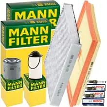 Mega-Angebot MANN INSPEKTIONSPAKET pasend für AUDI A1 GB SEAT IBIZA 5 VW POLO 6 AW
