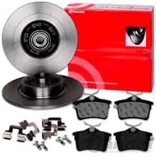brembo BREMSSCHEIBEN 268mm + BELÄGE HINTEN für PEUGEOT PARTNER CITROEN BERLINGO Versand Am Gleichen Tag