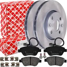 FEBI BREMSSCHEIBEN 257mm + BELÄGE VORNE passend für ALFA ROMEO MITO 955 Highlight
