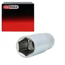 KS TOOLS STECKSCHLÜSSELEINSATZ 19,0 MATT SATINIERT VERCHROMT 76mm 917.1249 Sonderangebot