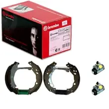 Aktuell BREMBO BREMSBACKEN VORMONTIERT HINTERACHSE PASSEND FÜR CITROËN C2 C3 PEUGEOT