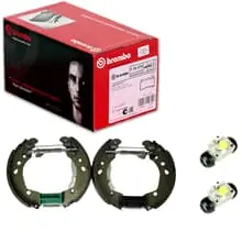 BREMBO BREMSBACKEN VORMONTIERT HINTERACHSE PASSEND FÜR NISSAN MICRA NOTE TIIDA Neue Kollektion