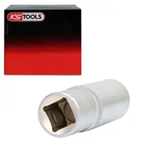 Knallerangebot KS TOOLS STECKSCHLÜSSELEINSATZ 17,0 MATT SATINIERT VERCHROMT 76mm 917.1247