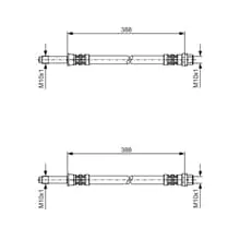 2X BOSCH BREMSSCHLÄUCHE HINTEN VORNE PASSEND FÜR MERCEDES-BENZ SPRINTER VW Top-Angebot