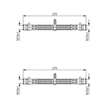 Top-Preis 2X BOSCH BREMSSCHLÄUCHE HINTEN PASSEND FÜR LAND ROVER FREELANDER LINKS+RECHTS