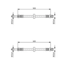2X BOSCH BREMSSCHLÄUCHE VORNE PASSEND FÜR SEAT TOLEDO VOLVO S60 S80 V70 Neu Im Sortiment