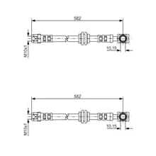 2X BOSCH BREMSSCHLÄUCHE VORNE PASSEND FÜR MINI MINI LINKS+RECHTS Highlight