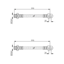 2X BOSCH BREMSSCHLÄUCHE VORNE AUßEN PASSEND FÜR NISSAN PATROL LINKS+RECHTS Jetzt Kaufen