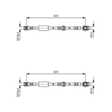 2X BOSCH BREMSSCHLÄUCHE VORNE PASSEND FÜR AUDI TT LINKS+RECHTS Schnäppchen