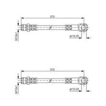 Geprüft 2X BOSCH BREMSSCHLÄUCHE VORNE PASSEND FÜR MERCEDES-BENZ MB LINKS+RECHTS