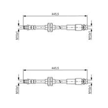 2X BOSCH BREMSSCHLÄUCHE HINTEN PASSEND FÜR FORD C-MAX FOCUS GRAND LINKS+RECHTS Markenware