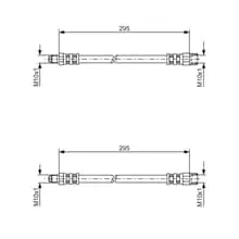2X BOSCH BREMSSCHLÄUCHE HINTEN PASSEND FÜR VOLVO XC90 LINKS+RECHTS Sichere Zahlung