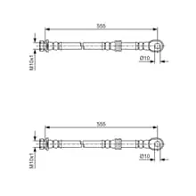 Sofort Bestellen 2X BOSCH BREMSSCHLÄUCHE HINTEN PASSEND FÜR MITSUBISHI PAJERO LINKS+RECHTS