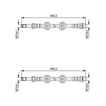 2X BOSCH BREMSSCHLÄUCHE HINTEN PASSEND FÜR BMW 1 2 X1 X2 MINI MINI LINKS+RECHTS Kracherpreis