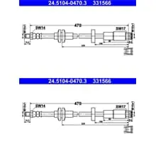 2X ATE BREMSSCHLÄUCHE VORNE PASSEND FÜR ALFA ROMEO GIULIETTA LINKS+RECHTS Jetzt Kaufen