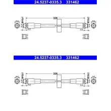 2X ATE BREMSSCHLÄUCHE VORNE PASSEND FÜR AUDI ALLROAD LINKS+RECHTS Online Kaufen