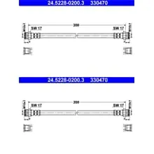 2X ATE BREMSSCHLÄUCHE HINTEN PASSEND FÜR CITROËN AX FIAT UNO LINKS+RECHTS Preisknaller
