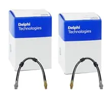 Expressversand 2X DELPHI BREMSSCHLÄUCHE VORNE PASSEND FÜR BMW 5 LINKS+RECHTS