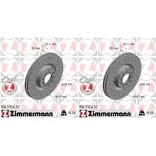 Top-Seller 2x ZIMMERMANN SPORT BREMSSCHEIBEN 321mm GELOCHT VORNE passend für AUDI A6