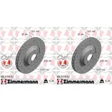 2x ZIMMERMANN SPORT BREMSSCHEIBEN 347mm GELOCHT VORNE passend für AUDI A6 Knallerangebot