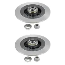 Begrenztes Angebot 2X SNR BREMSSCHEIBEN 300mm VOLL HINTEN PASSEND FÜR RENAULT VEL MIT INTEGRIERTEM