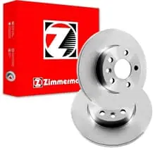 Neuheit 2X ZIMMERMANN COAT Z BREMSSCHEIBEN 239mm VOLL HINTEN PASSEND FÜR VW GOLF PASSAT