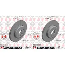 Preisknaller 2x ZIMMERMANN FORMULA F BREMSSCHEIBEN 345mm HINTEN passend für BMW 5 6 7